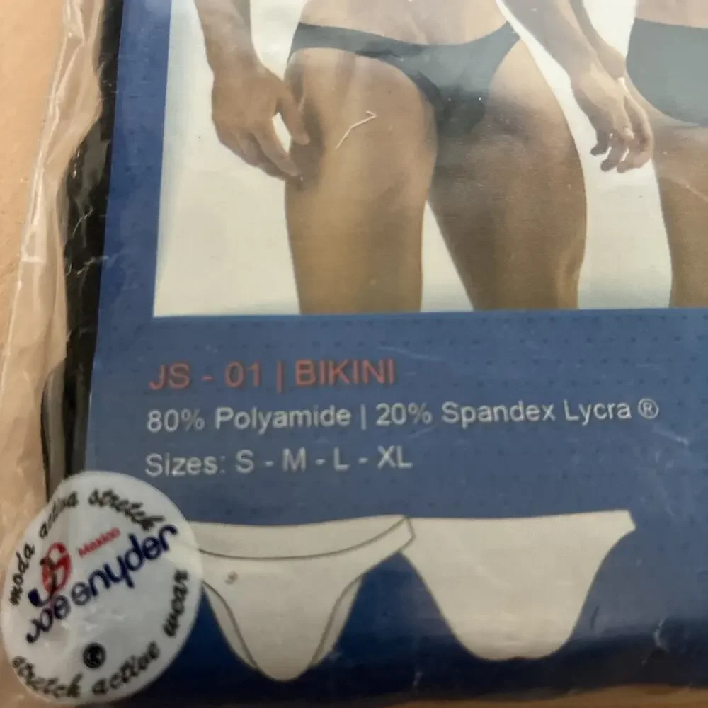 Joe Snyder Black Bikini Brief Underwear Men's Size L Brand New